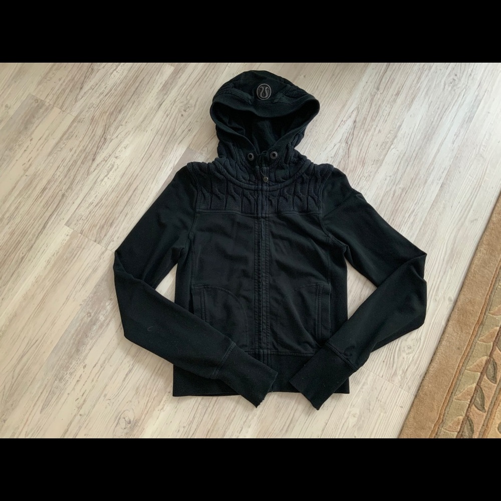 Lululemon Black Hoodie Sweater Jacket Small